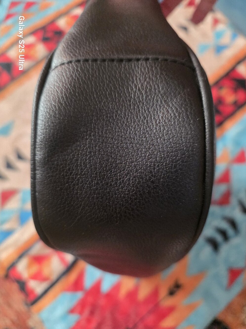 Vintage Y2K Black Minimalist Leather Shoulder Bag Handbag Pristine Leather - Picture 10 of 15